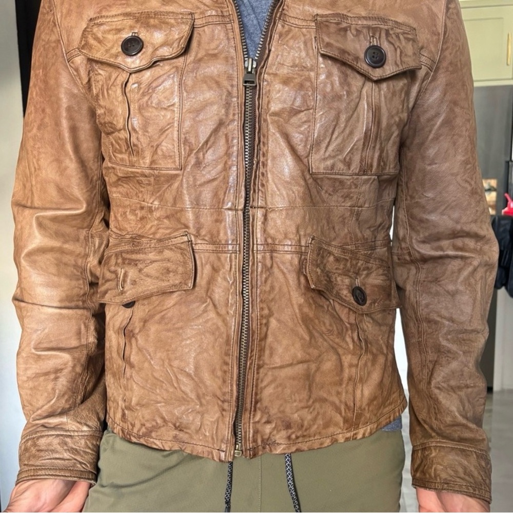 Vintage Levi's Leather Military Jacket